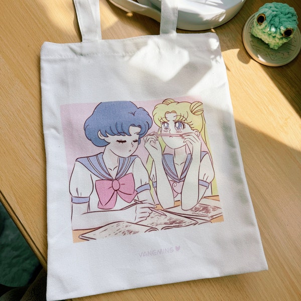 Sailor moon tote bag | cute tote bag | anime tote bag | sailor moon merch | kawaii tote bag | birthday gift | anime merch | sailor moon art