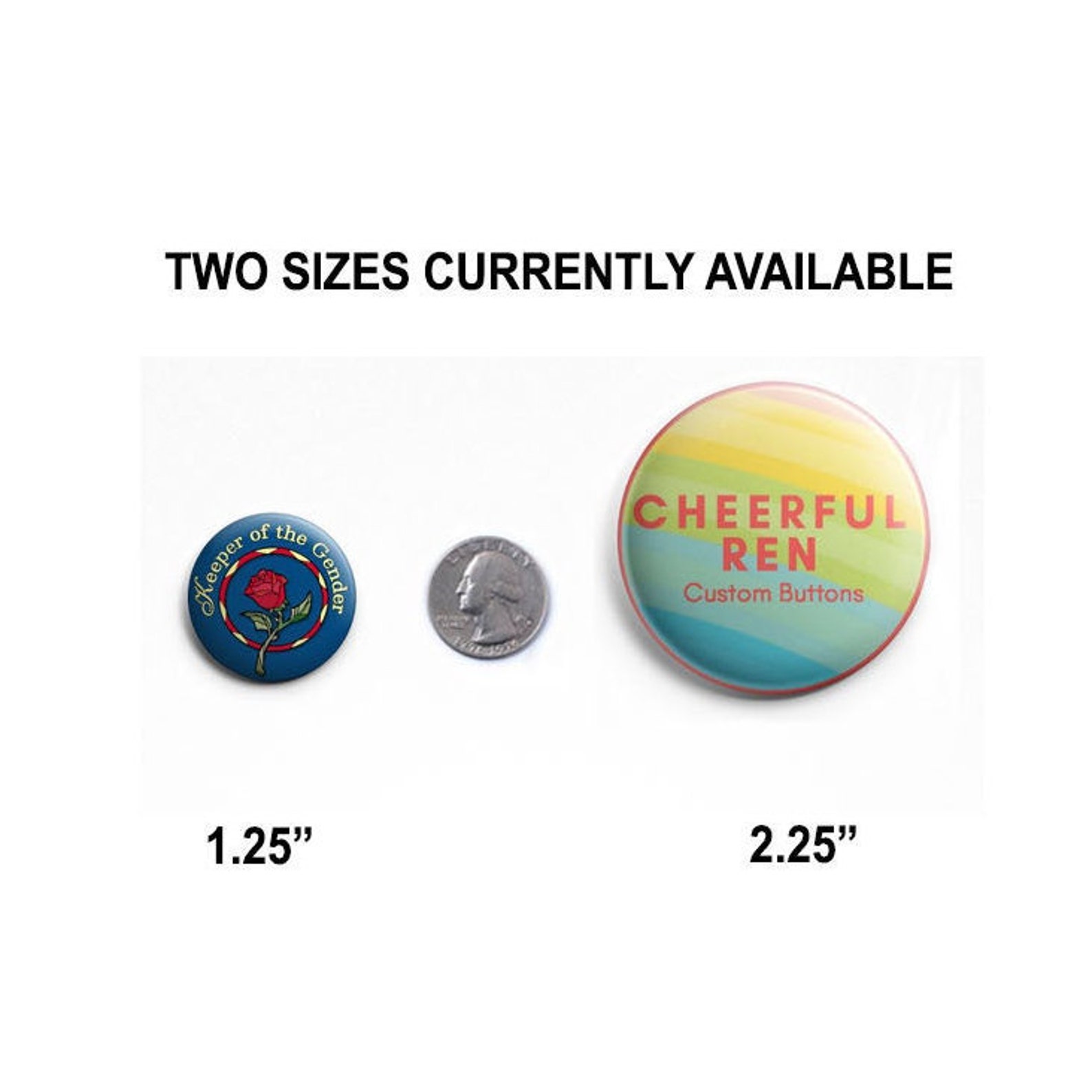 Keeper of the Gender Button Pin Gender Reveal Pin Baby Etsy