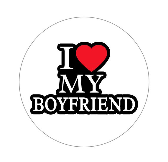 I Love My Boyfriend Sticker for Sale by PoeticDesign