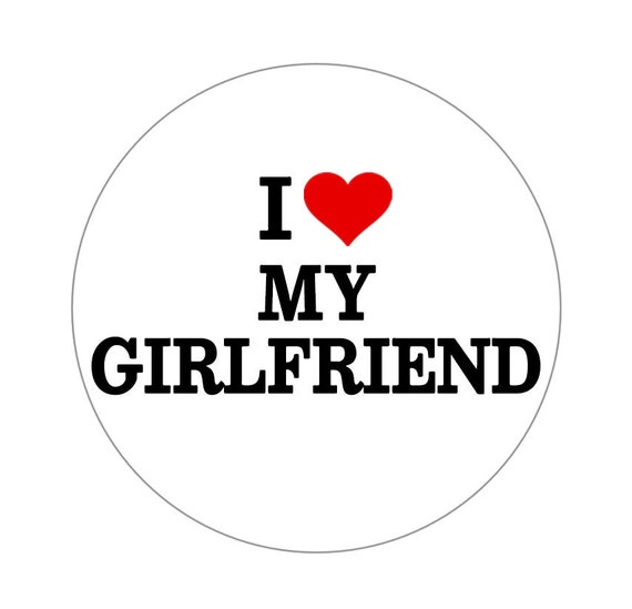 I Love My Girlfriend Button Pin, Heart Button Pin I Love My Girl Friend  Couples Gift Idea, I Heart My Girlfriend Couples Gift, His, Her -   Canada