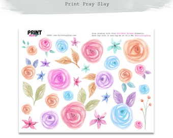 Scribble Blooms Bible Journaling Printable Summer printables Faith Planner