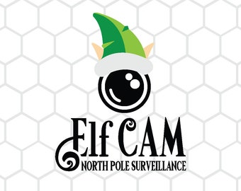 North Pole Surveillance Elf Cam SVG for Cricut and Silhouette