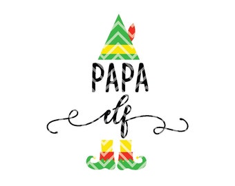 Papa Elf Christmas SVG for Cricut and Silhouette