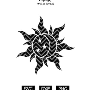 Sonne, Mond, Sterne, Sonne und Mond, Sonne, Himmlische, Sublimation, SVG, Cricut geschnitten Datei, Silhouette