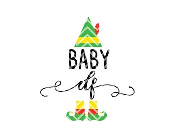 Baby Elf Christmas SVG for Cricut and Silhouette