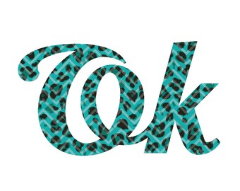 Oklahoma Leopard Print PNG Design, OK Pride (Digital Download)