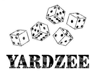 YARDZEE Graphics Only, YARDZEE svgs, Yardzee Graphics, Yard Dice