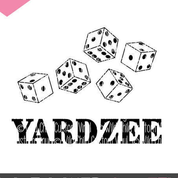 YARDZEE Graphics Only, YARDZEE svgs, Yardzee Graphics, Yard Dice