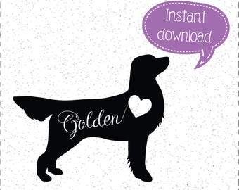 Download Golden Retriever Svg Etsy