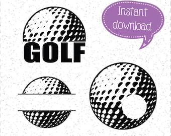 Download Golf Ball Svg Etsy
