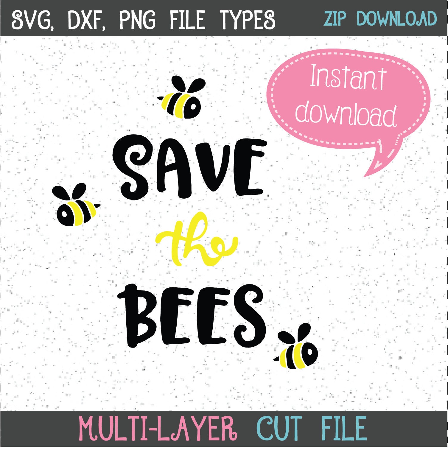 Download Save The Bees SVG Bees SVGs Bee SVGs SVGs Cricut Cut File ...