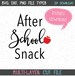 After School Snack SVG, After School Snack, Wine Glass, Apple SVG, Cricut Cut File, Silhouette File 