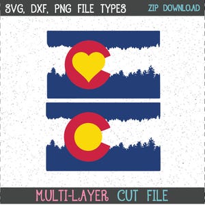 Colorado Flag SVG, Flag SVG, Colorado SVGs, SVGs, Cricut Cut File, Silhouette File