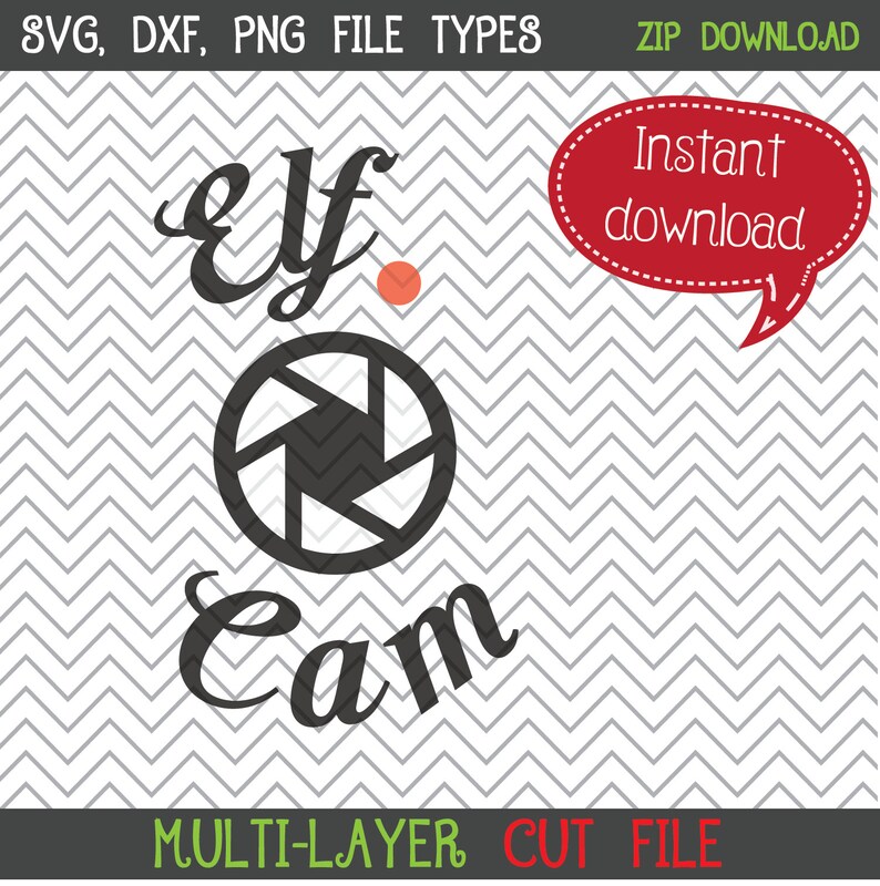 Elf Cam Svg Elf Camera Svg Christmas Svg Merry Christmas Etsy