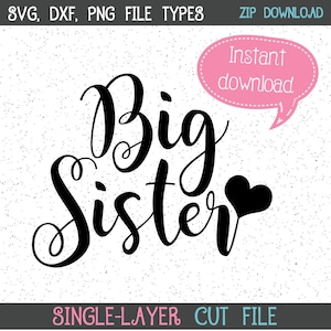 Little Sister Svg Sister Svg New Baby Svg Svgs Cricut Cut Etsy