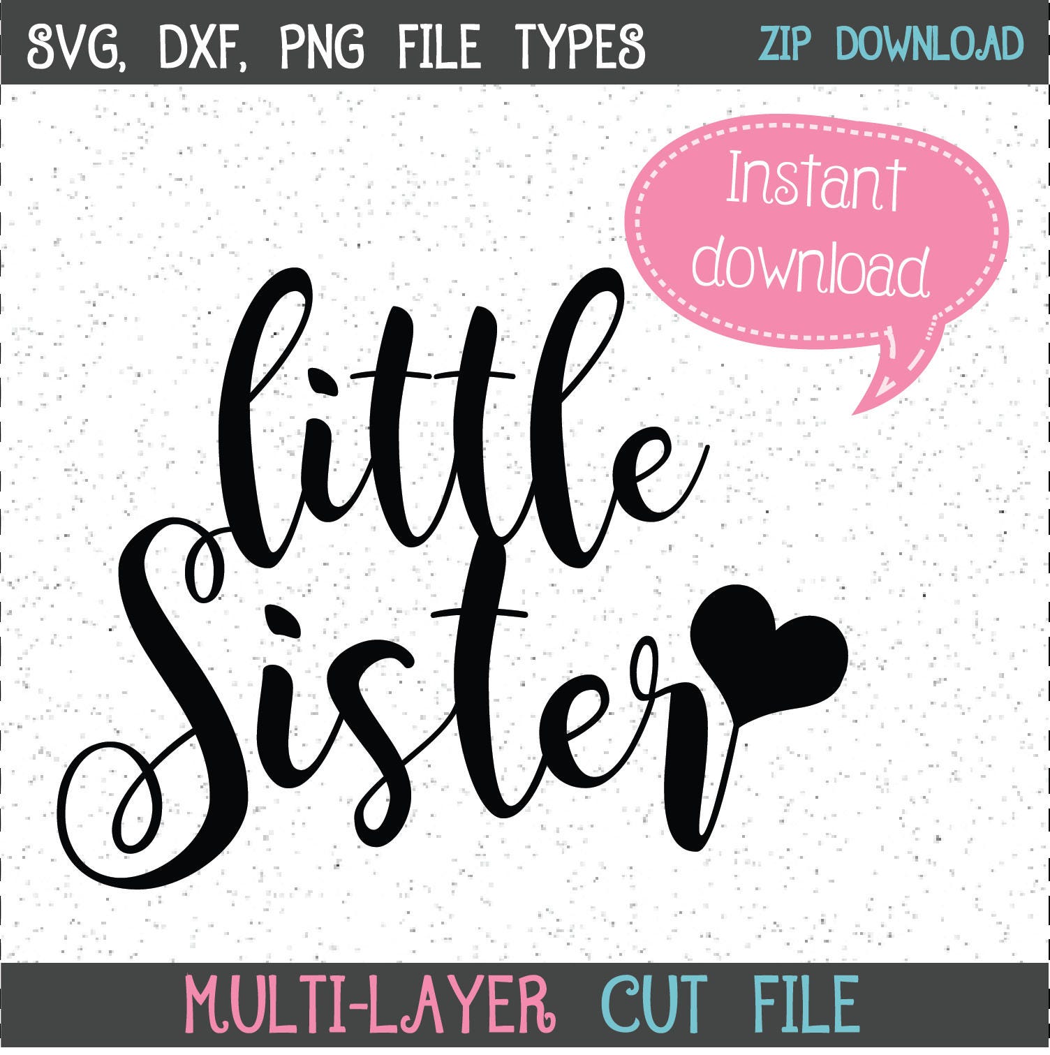 Download Little Sister SVG Sister SVG New Baby SVG SVGs Cricut Cut ...