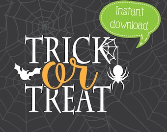 Arquivo de corte SVG para Halloween "Doces ou Travessuras" (Download Digital)
