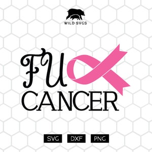 CENSORED Cancer SVG Cricut and Silhouette Cut File image 2