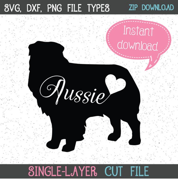 Australian Shepherd Svg Australian Shepherd Svgs Aussie Svg Etsy