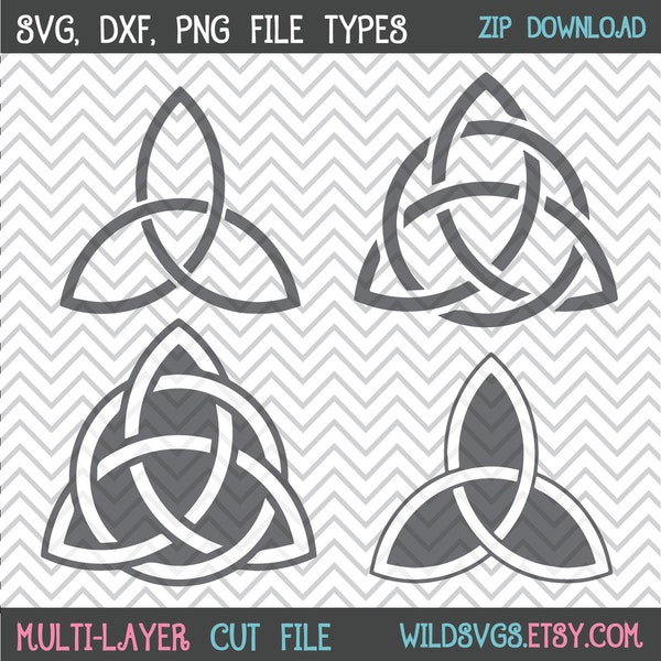 Triquetra SVG, Triquetra symbols, Triquetra Knot svgs, celtic symbol svgs, triquetra symbol svgs, SVGs, Cricut Cut File, Silhouette File