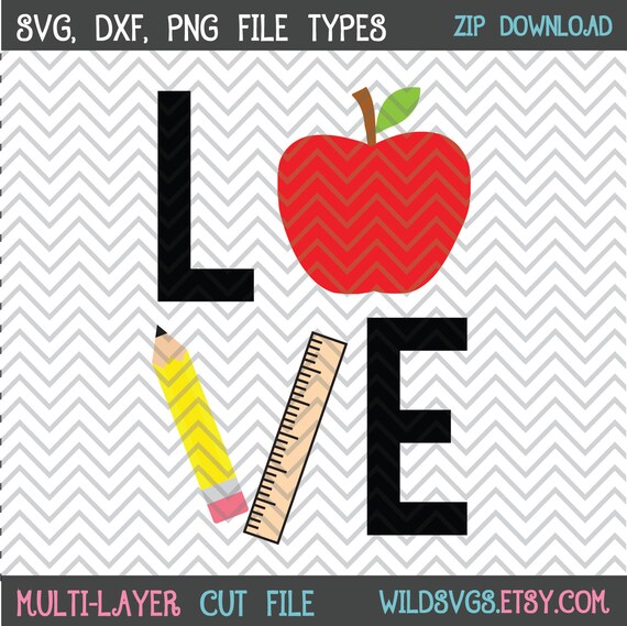 Download Teacher Love Svg Love Teaching Svg Teacher Sublimation Love Etsy