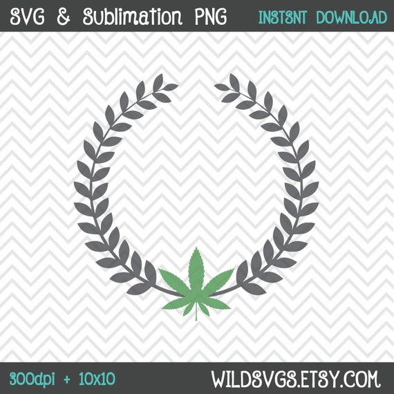 Download Free Pot Leaf Wreath Svg Sublimation Marijuana Leaf Wreath Mary Etsy SVG Cut Files