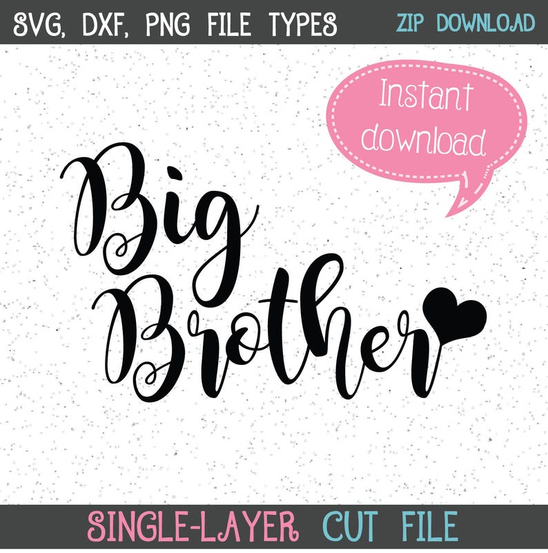 Download Big Brother SVG Big Brother New Baby SVG SVGs Cricut Cut ...