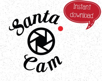 Santa Cam Surveillance Christmas SVG for Cricut and Silhouette