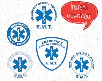 EMT SVG, First Responder Clip Art (Digital Download)