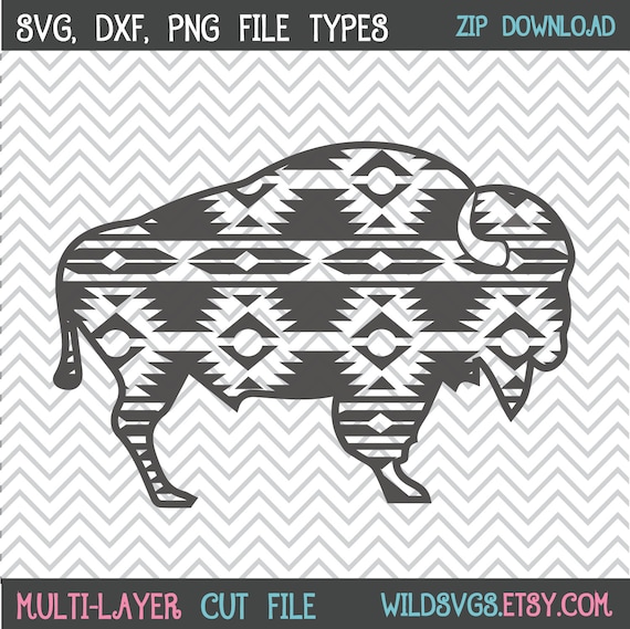 Download Aztec Buffalo Svg Sublimation Aztec Print Buffalo Clipart Etsy