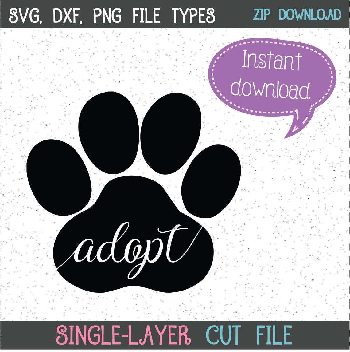 Adopt Dog Paw SVG, Dogs SVG, Cricut, Silhouette (digital Download) - Etsy