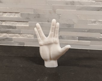 Mini estatua del saludo vulcano con la mano // Star Trek