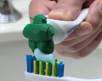 Shrek Pooping Toothpaste Topper | The Original Viral Product | Comes with Toothpaste