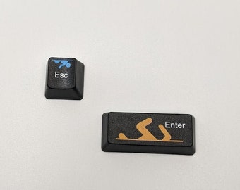 Portal "Enter" and "Esc" Keycaps || For Mechanical Cherry MX switches ||