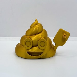 Pickleball Trophy Funny Poop Emoji