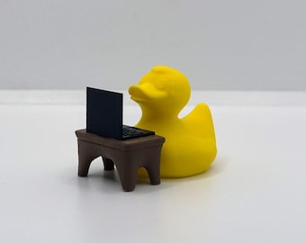 Debugging Duck Mini Figurine | The Perfect Gift for Computer Science Coders, IT, Tech, Gamers, or Engineering Friends