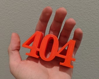 ERROR 404 || Miniature Sign Desk Display