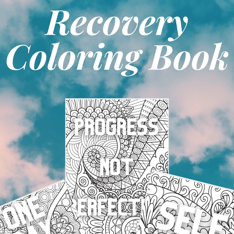 Recovery Coloring Pages Etsy