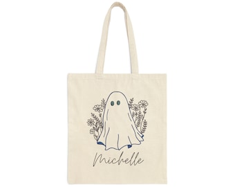 Personalized Halloween Trick or Treat Tote Bag, Custom Halloween Bag with Name, Candy Bag, Gifts for Kids, Halloween Gifts, Halloween Tote