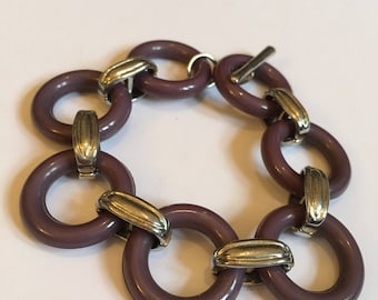 80's plastic chain bracelet