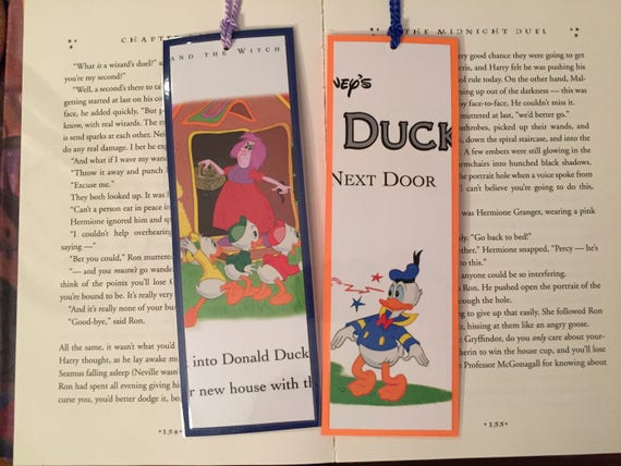 Donald Duck And The Witch Next Door Disney Halloween Bookmarks