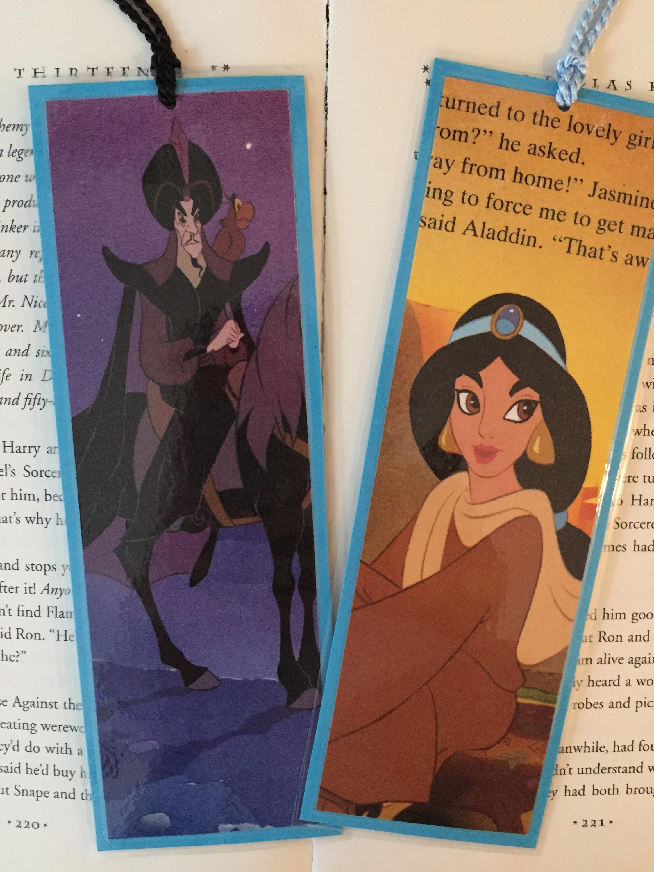 Jasmine and Jafar Disney Aladdin Bookmarks UK