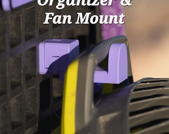 Ruffland Kennel Hook. Organizer and fan mount. Strong and easy to install/remove.