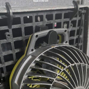 Ruffland Kennel Hook. Organizer and fan mount. Easy no tool install