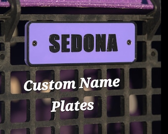 Ruffland Kennel Name Plate. Customized names & colors. Easy Install
