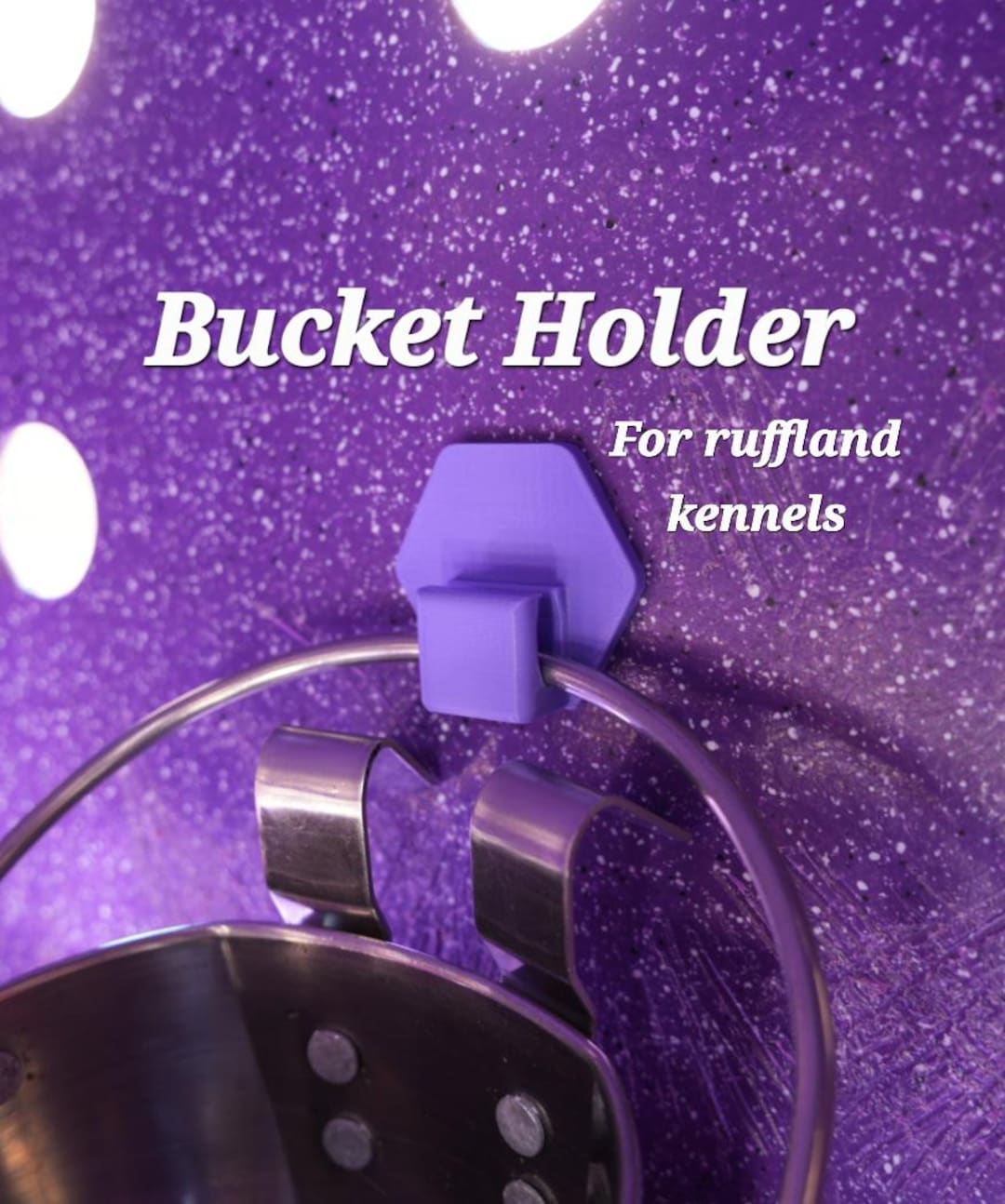 Bucket Holder for Ruffland Kennel Vent Hole. Easy Install and Strong ...