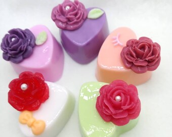 Heart soap set