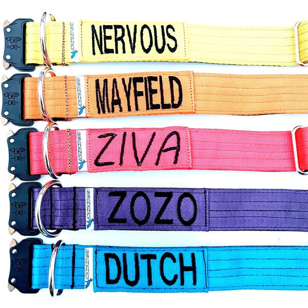 E-collar with Name - 1.5" Tactical