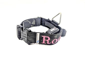 E-Halsband mit Griff & Name