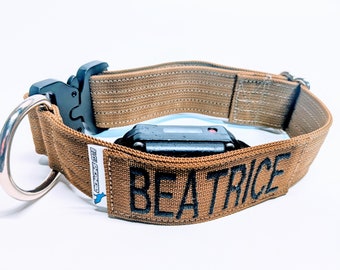 1.5" Tactical E collar with Name